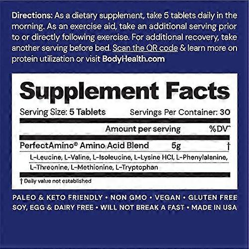 PerfectAmino Pure Essential Amino Acids - 150 tab - #shop_name - protein - Bodyhealth