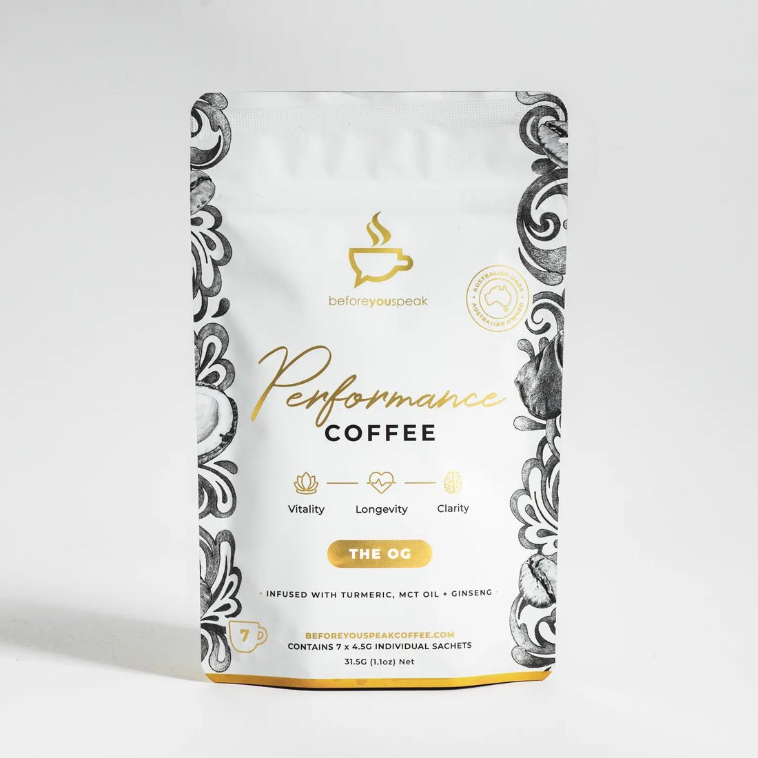 Performance Coffee 7 sachet pack - #shop_name - Before you speak