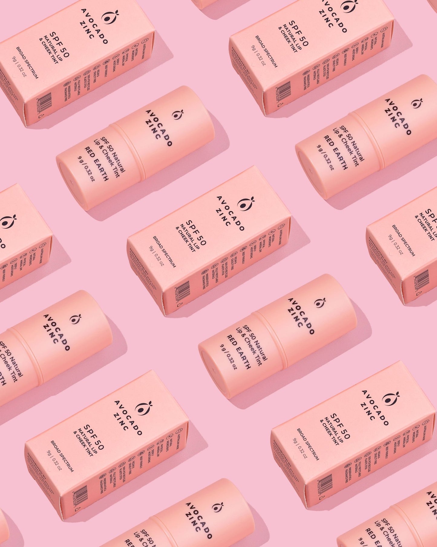 SPF 50 Natural Lip & Cheek Tint - Red Earth - #shop_name - REDEARTH - LIP&CHEEKTINT - Avocado Zinc
