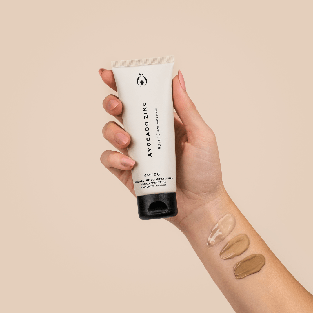 SPF 50 Natural Tinted Moisturiser - Light - #shop_name - SPF50 - TINT - LIGHT - Avocado Zinc