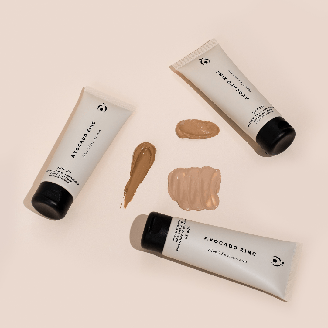 SPF 50 Natural Tinted Moisturiser - Light - #shop_name - SPF50 - TINT - LIGHT - Avocado Zinc