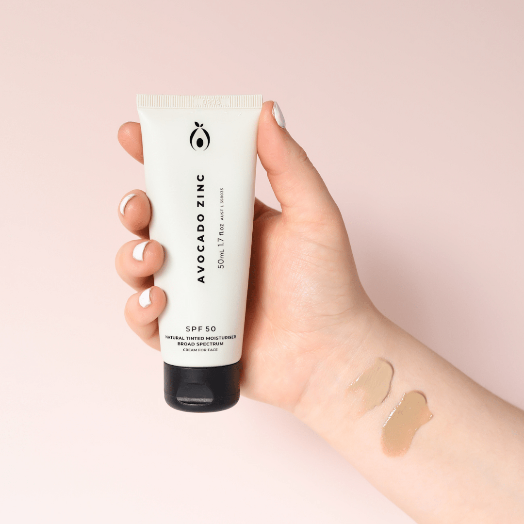 SPF 50 Natural Tinted Moisturiser - Medium - Dark - #shop_name - SPF50 - TINT - MD - Avocado Zinc