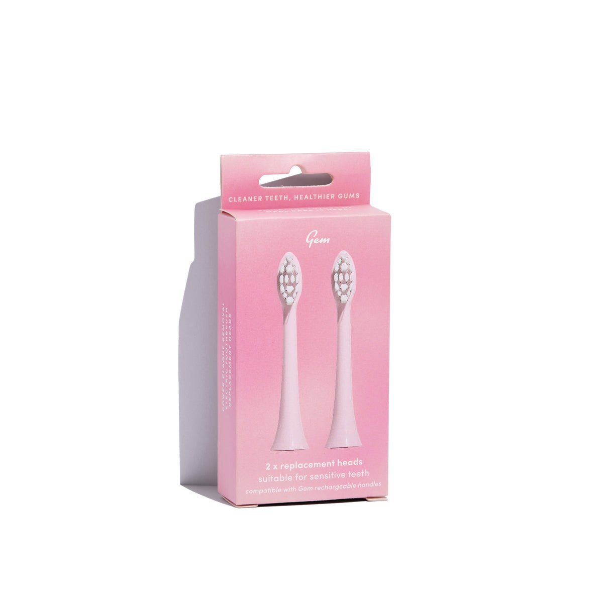GEM Electric Toothbrush Replacement Heads 2 pack - #shop_name - -Prana Wholefoods