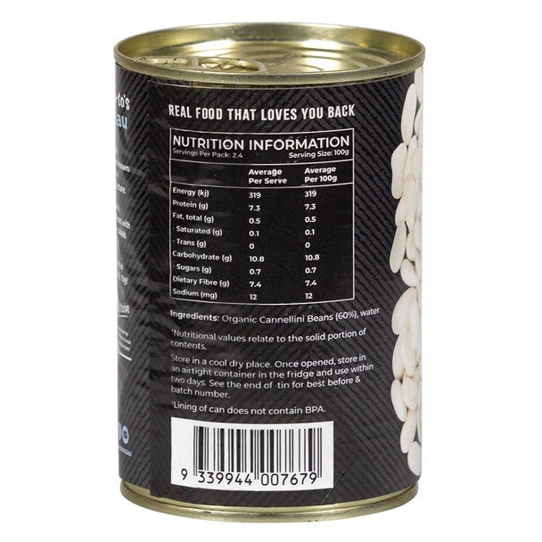 Organic Cannellini Beans 400g - #shop_name - Pantry - -Honest to Goodness