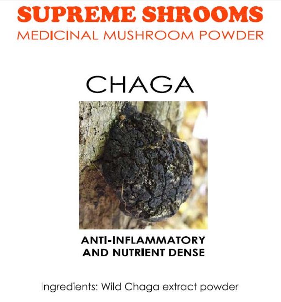 Chaga Medicinal Mushroom Powder - 50g $36.00 - #shop_name - -Supreme Shrooms