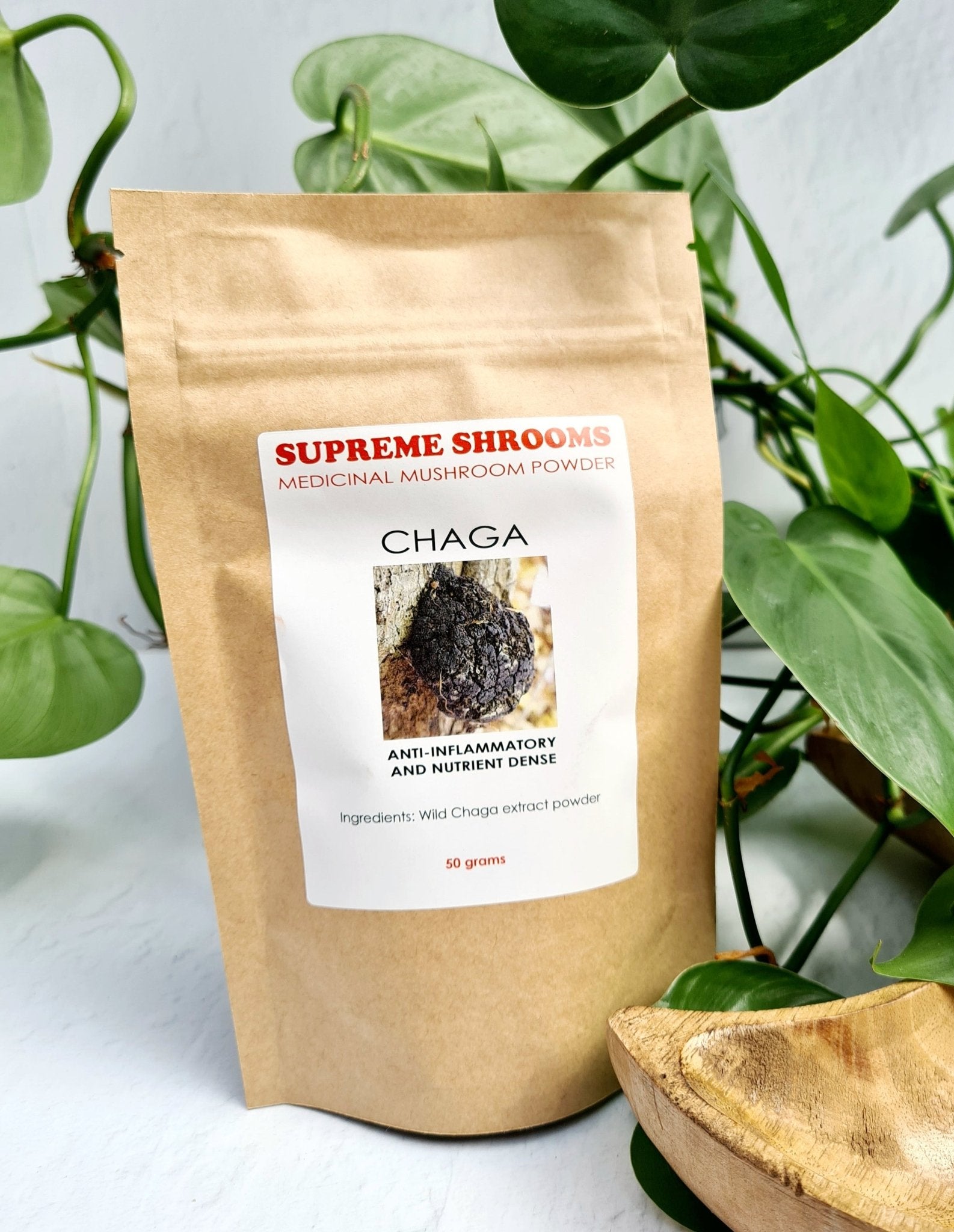 Chaga Medicinal Mushroom Powder - 50g $36.00 - #shop_name - -Supreme Shrooms