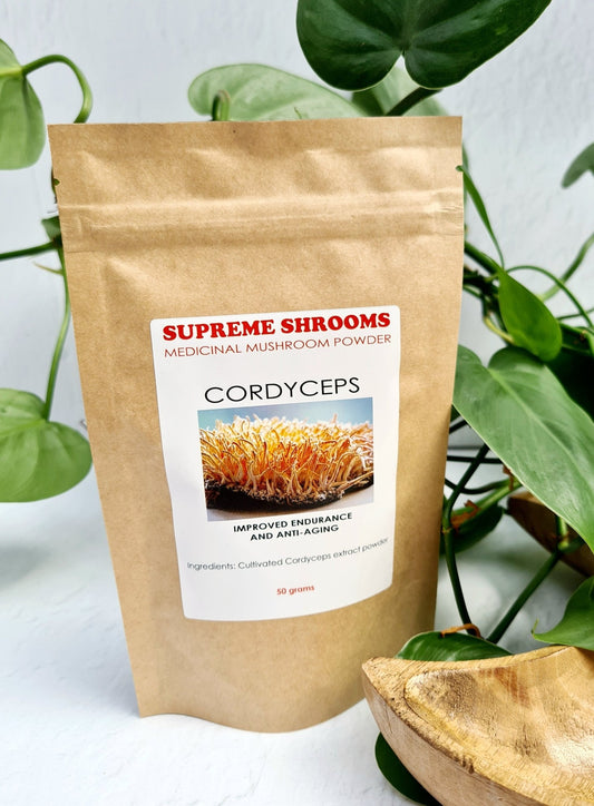 Cordyceps Medicinal Mushroom Powder - 50g $29.00 - #shop_name - -Supreme Shrooms