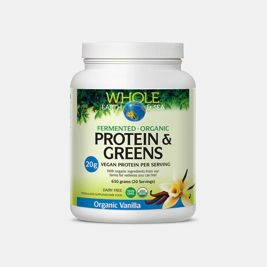 Fermented, Organic Protein & Greens Plant - based Protein Boost - #shop_name - Supplements - Whole Earth & Sea