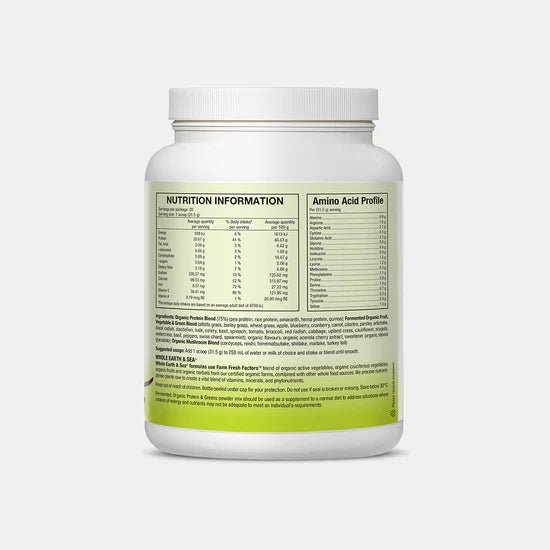 Fermented, Organic Protein & Greens Plant - based Protein Boost - #shop_name - Supplements - Whole Earth & Sea