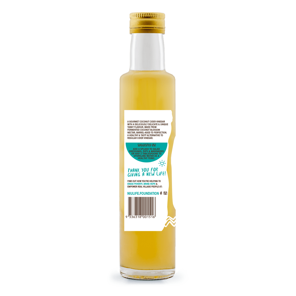 Handmade Coconut Cider Vinegar - Certified Organic 250ml Bottle - #shop_name - COCONUT OIL - NIULIFE