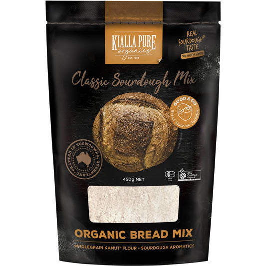 Kialla Pure Foods Organic Bread Mix Classic Sourdough 450g - #shop_name - baking - Kialla Pure Organics