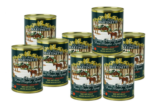 Organic Maple Syrup - Grade A (Light) 18.4 fl oz / 540 ml metal can - #shop_name - baking - La Ferme Martinette