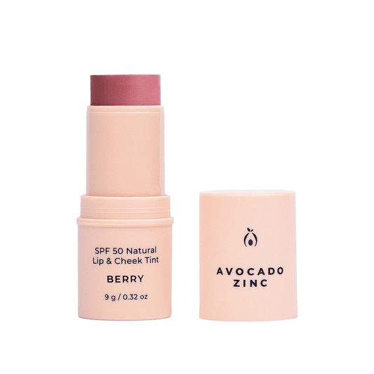 SPF 50 Natural Lip & Cheek Tint - Berry - #shop_name - BERRY - LIP&CHEEKTINT - Avocado Zinc