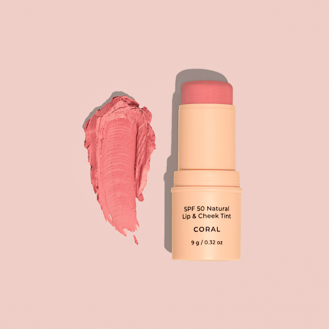 SPF 50 Natural Lip & Cheek Tint - Coral - #shop_name - CORALLIPCHEEKTINT - Avocado Zinc