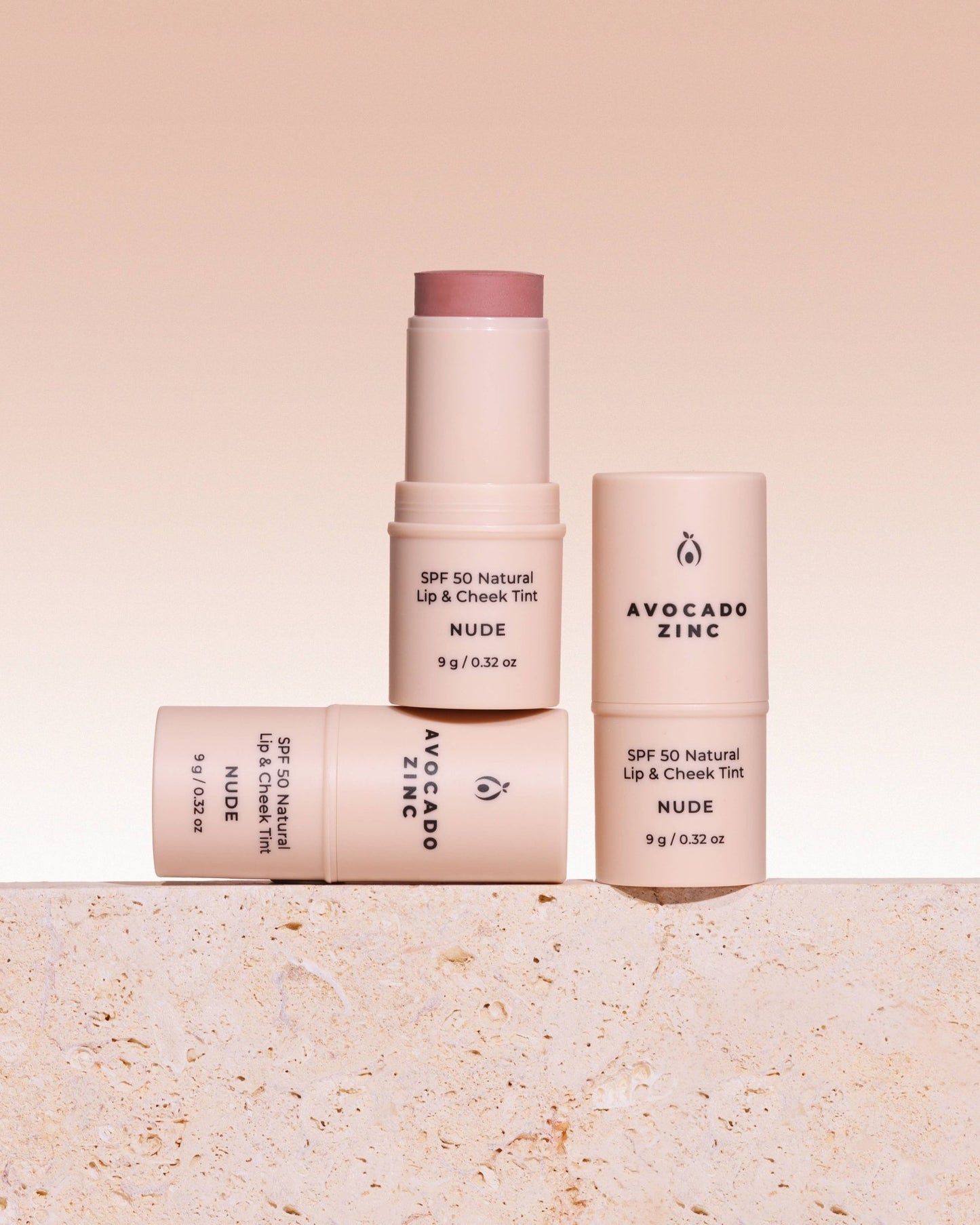 SPF 50 Natural Lip & Cheek Tint - Nude - #shop_name - NUDE - LIP&CHEEKTINT - Avocado Zinc