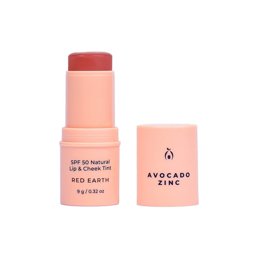 SPF 50 Natural Lip & Cheek Tint - Red Earth - #shop_name - REDEARTH - LIP&CHEEKTINT - Avocado Zinc
