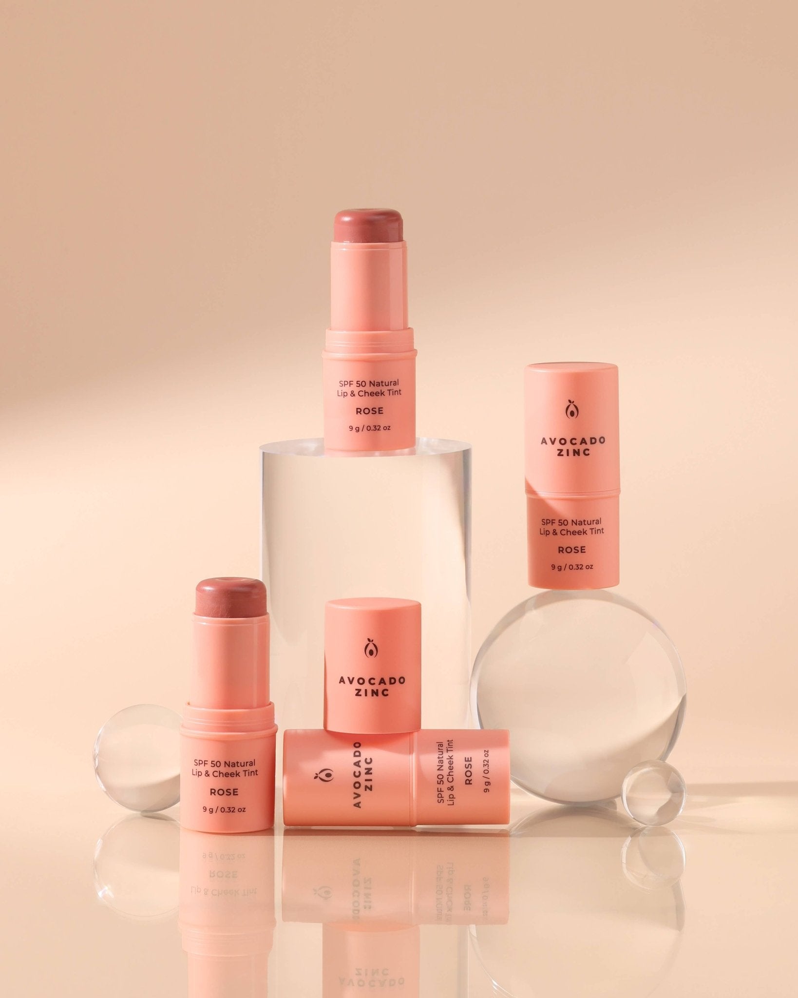 SPF 50 Natural Lip & Cheek Tint - Rose - #shop_name - ROSE - LIP&CHEEKTINT - Avocado Zinc