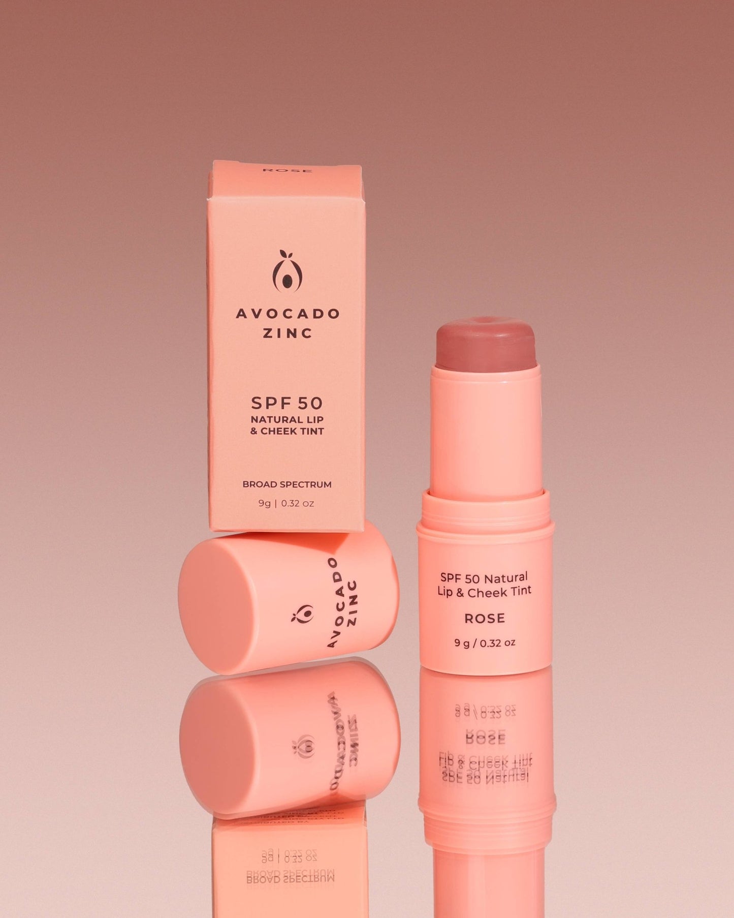 SPF 50 Natural Lip & Cheek Tint - Rose - #shop_name - ROSE - LIP&CHEEKTINT - Avocado Zinc