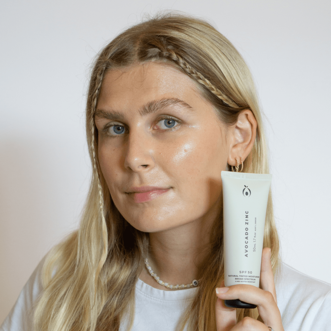 SPF 50 Natural Tinted Moisturiser - Light - Medium - #shop_name - SPF50 - TINT - LM - Avocado Zinc