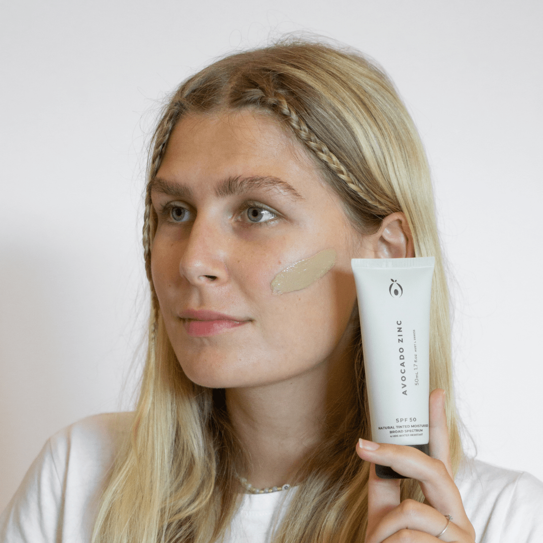 SPF 50 Natural Tinted Moisturiser - Light - Medium - #shop_name - SPF50 - TINT - LM - Avocado Zinc