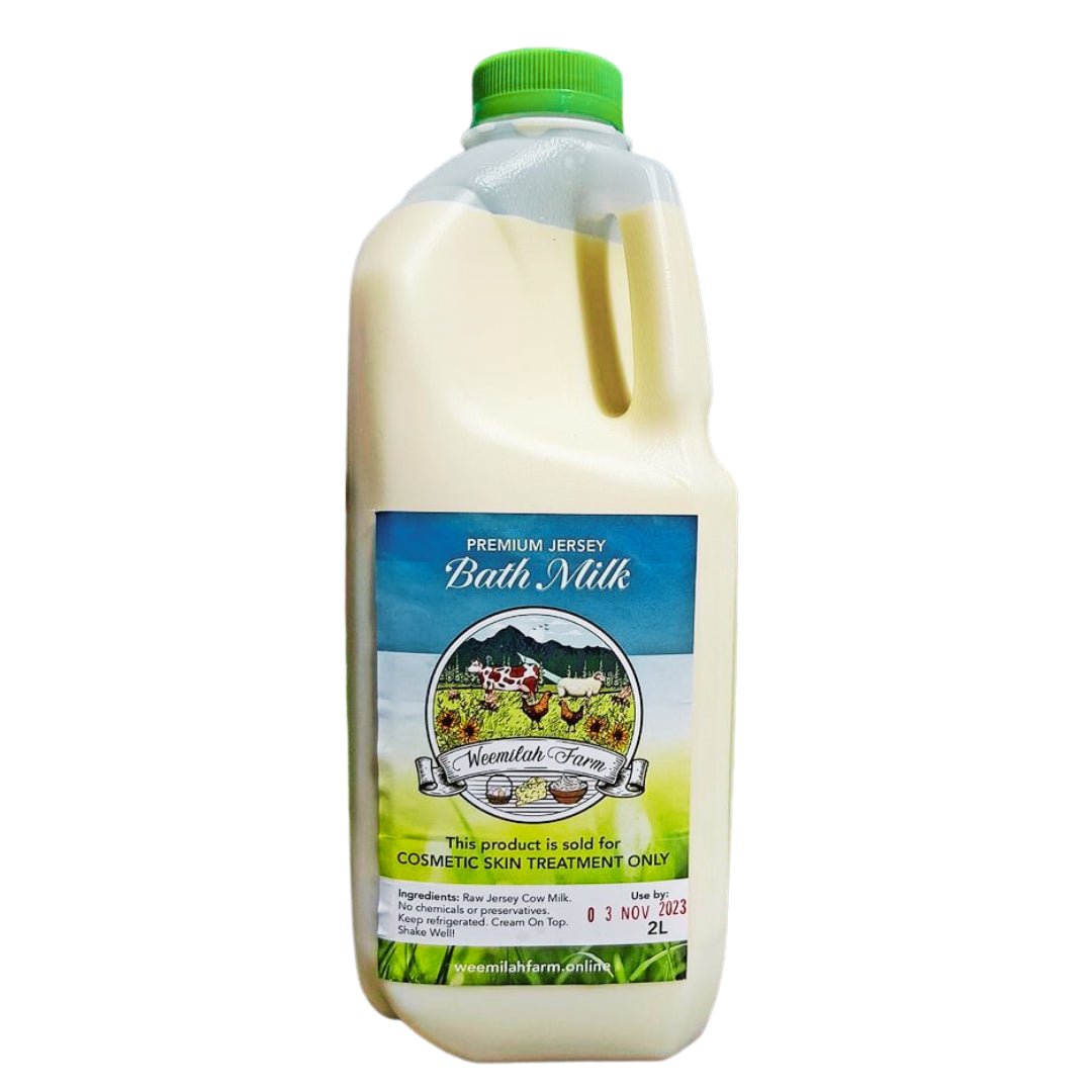 Weemilah Farm Premium Jersey Bath Milk Raw Bath Milk | Certified Organic - #shop_name - Weemilah Farm