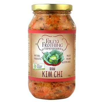 Foley's Frothing- Raw Kimchi 500g - #shop_name - kimchi - -Prana Wholefoods