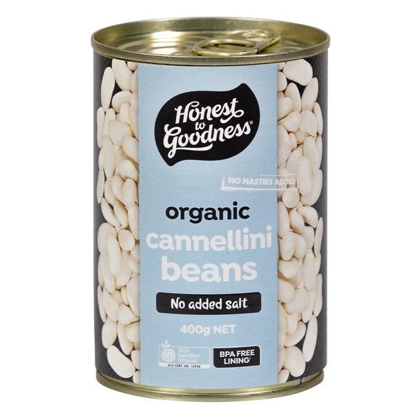 Organic Cannellini Beans 400g - #shop_name - Pantry - -Honest to Goodness