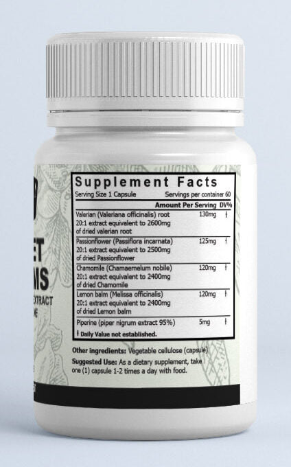SWEET DREAMS extract capsules 500mg - #shop_name - HERBAL REMEDY - -Prana Wholefoods